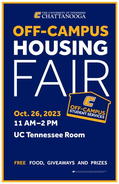Off-Campus Housing Fair FA23 Off-Campus Housing Fair Poster FA23