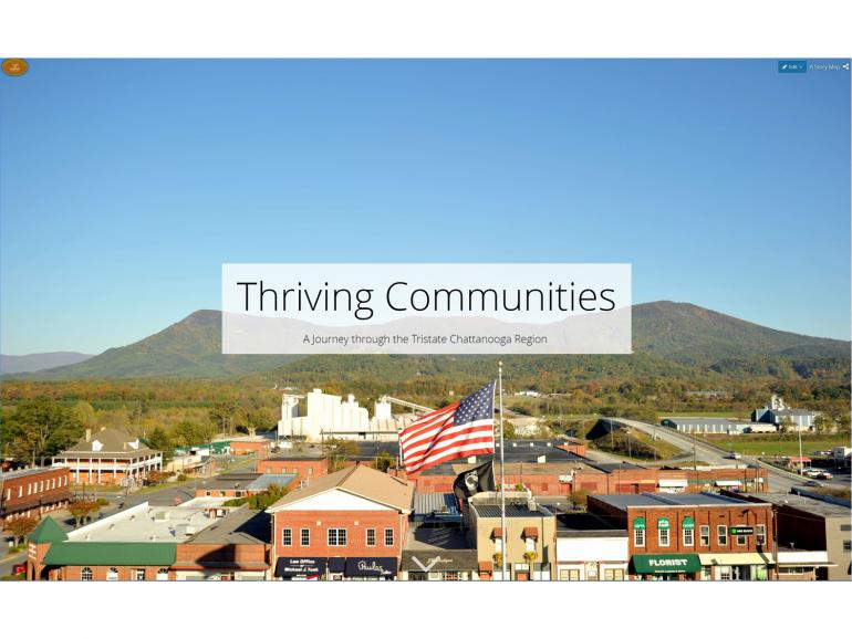 Thriving Communities "Thriving Communities" view of city