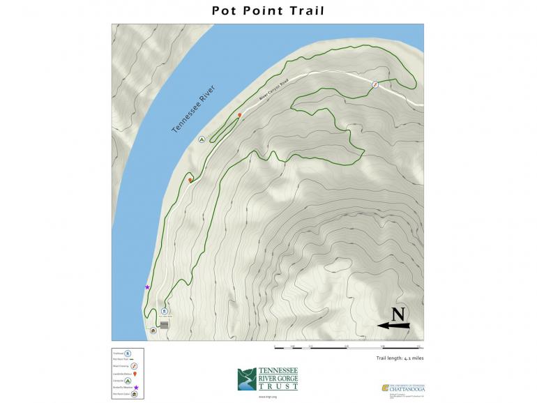 Map of Pot Point Trail