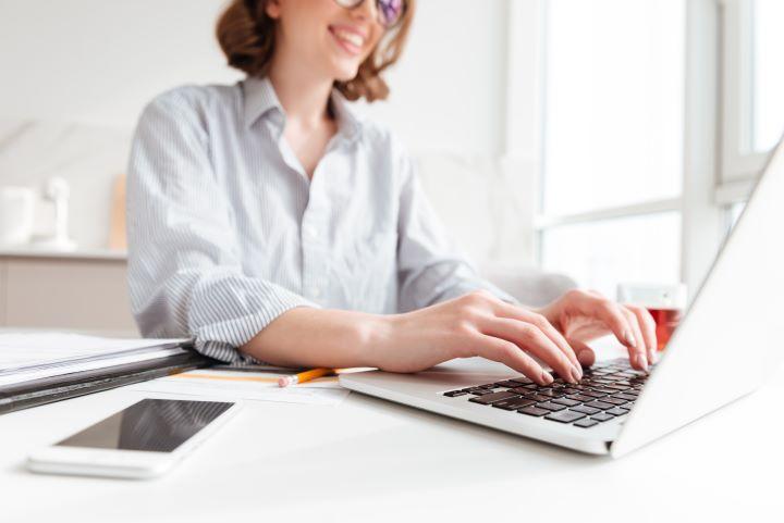 Woman at Computer Woman at Computer