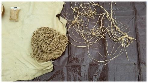 Ball of natural yarn