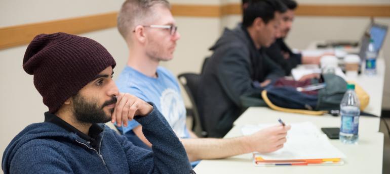 Graduate School Engineering Students in a class