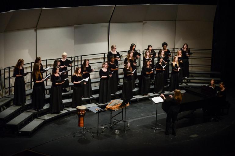 Women's Choir 2015 The Women's Chorus sings in a concert