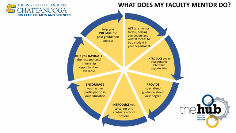 Advising Graphic 3 Advising Graphic showing the role of a faculty mentor