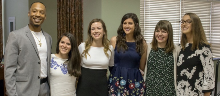 2018 Counseling Graduates Group photo of graduates at pinning ceremony