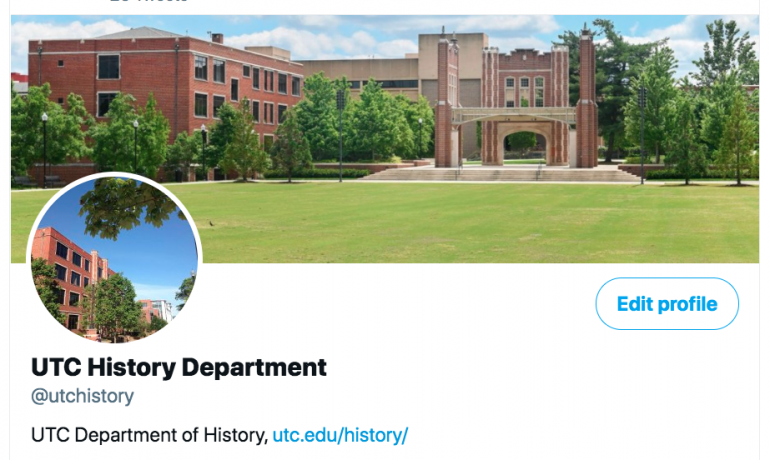 UTC History Dept Twitter