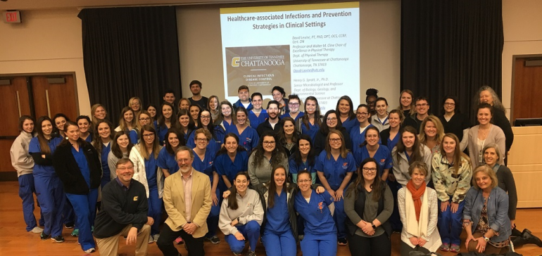 Group photo of PT Students and Faculty