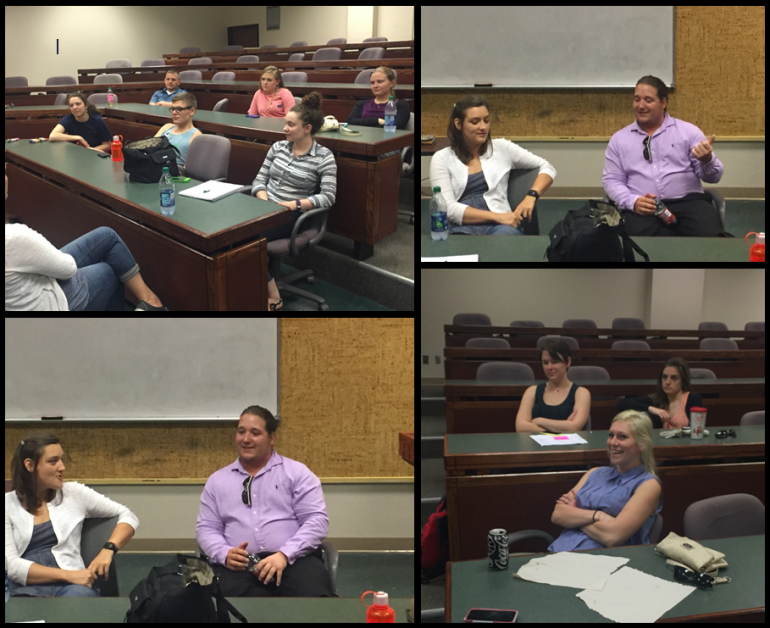 First Year Teacher Panel Collage of teachers in discussion