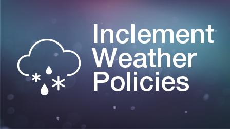 Inclement Weather Policies Inclement Weather Policies with cloud image