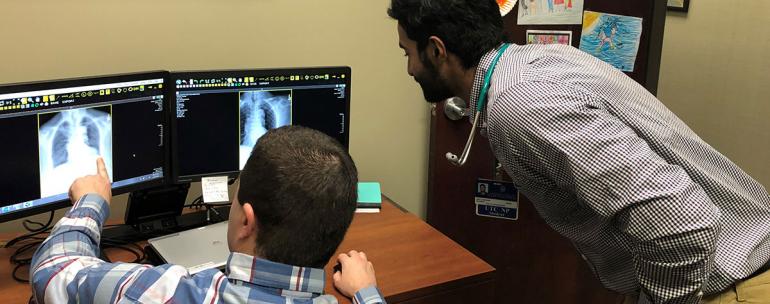 NP Xray Students look at Xray