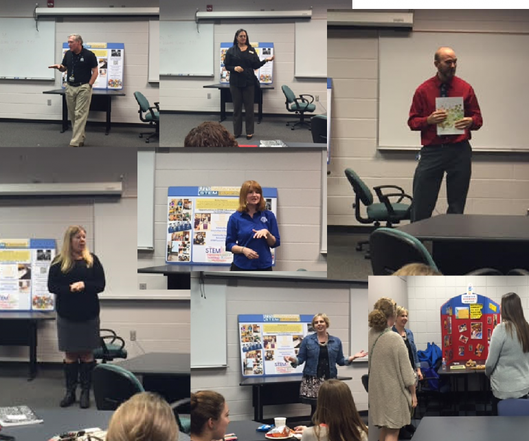 Collage of teachers in the classroom