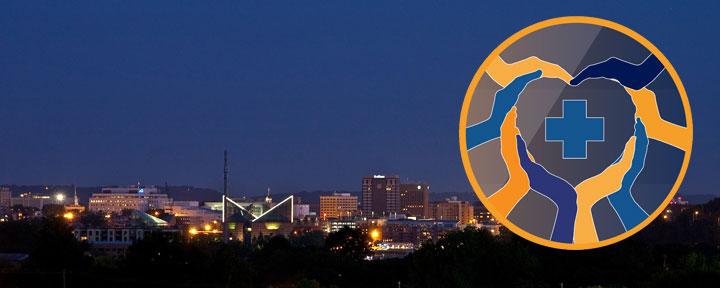 Chattanooga Skyline with conference logo