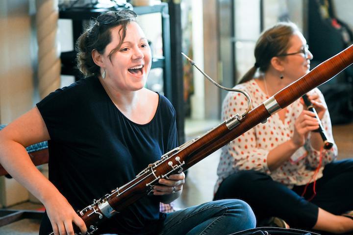 Woman with bassoon