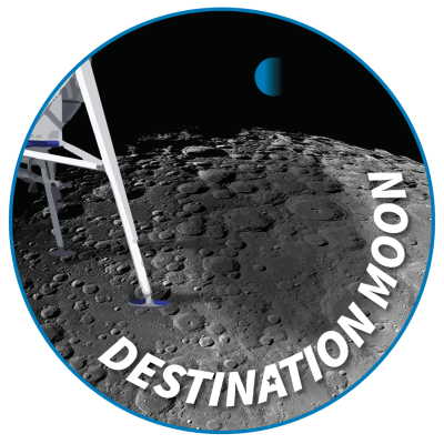 Destination Moon circle logo