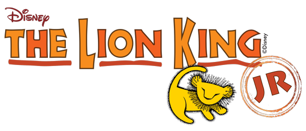 Disney's The Lion King Jr. logo with lion drawing
