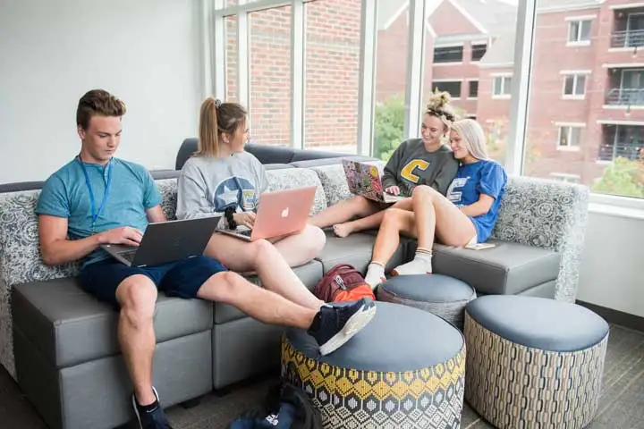 Students in dorm