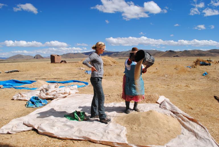 Women in desert