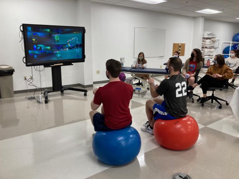 UTC DPT students in movement lab UTC DPT students in movement lab