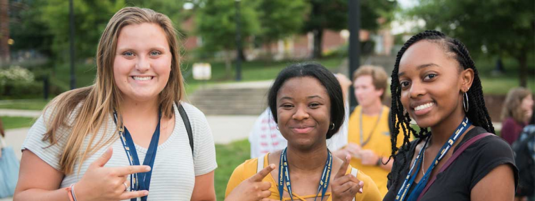 Students on campus