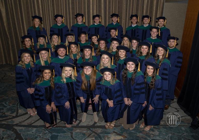 UTC DPT Class of 2021 graduates at banquet UTC DPT Class of 2021