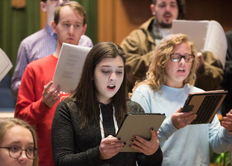 UTC's 2021 Singing Mocs Students Singing