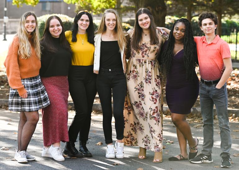 UTC students posing for a photo