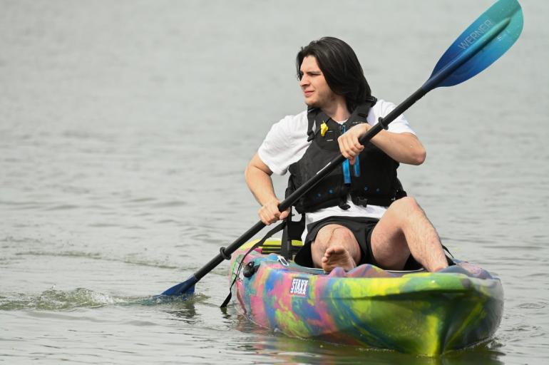 Water Front - Dude Kayaking