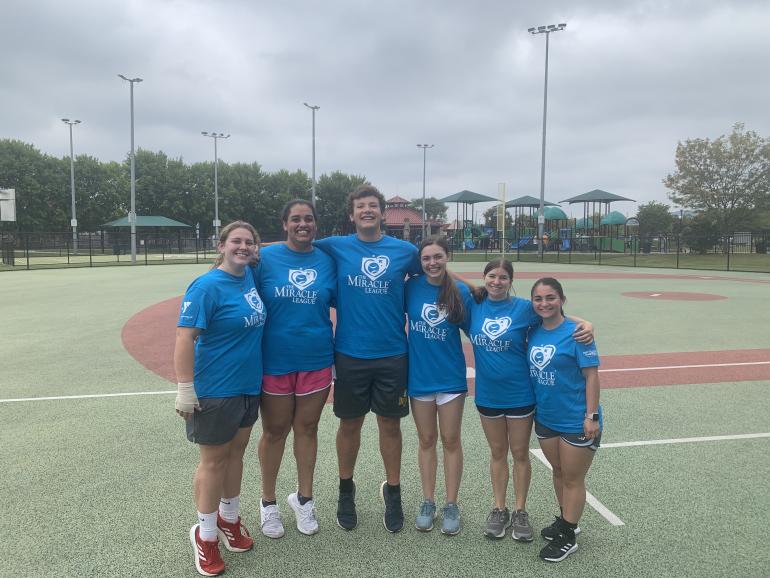 HHP students at football field 