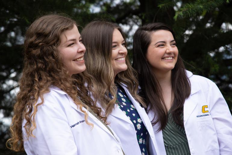 OTD class of 2024 White Coat students