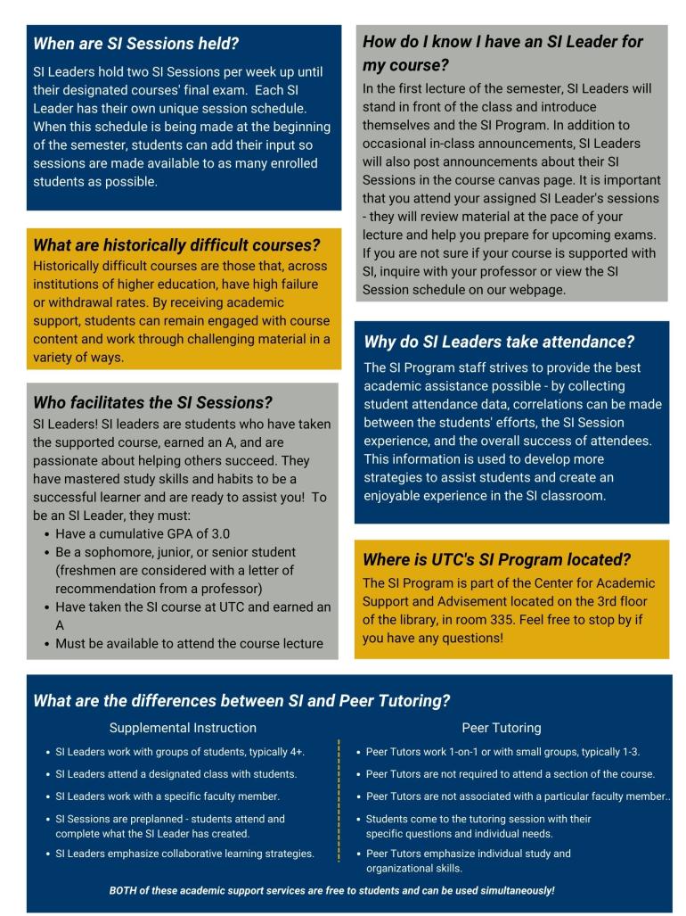 Supplemental Instruction Frequently Asked Questions page 1