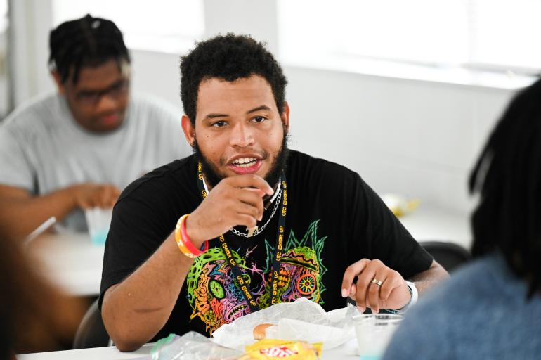 A person smiling
