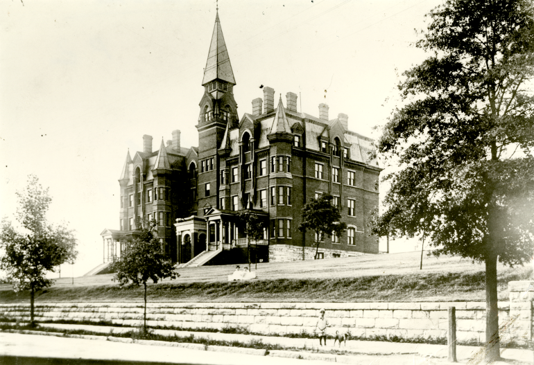 Old Main Photograph of Exterior of Old Main, circa 1900s.