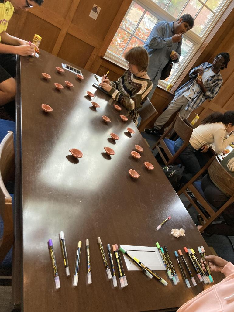 Students at a table