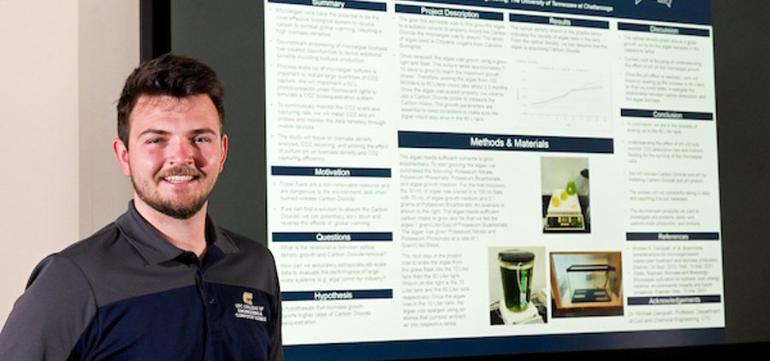 An undergraduate student presenting at the 2023 Spring Conference. An undergraduate student presenting at the 2023 Spring Conference.