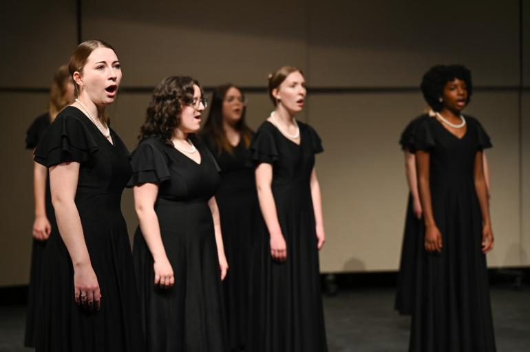 Clarion Chorale Clartion Chorale on stage