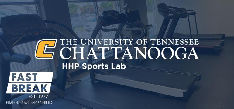 A line of treadmills in the HHP Sports Lab.