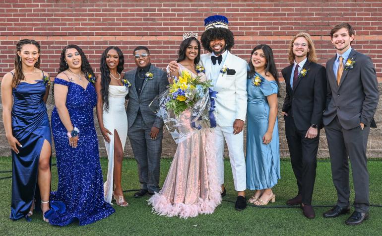 Homecoming Court 2023 Students on Homecoming Court pose for a photo