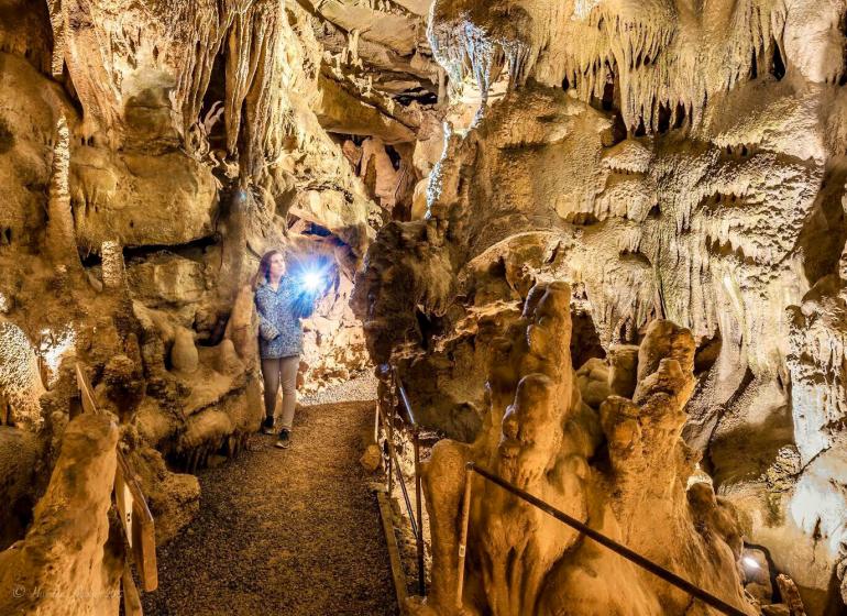 Jasmin Barton-Holt, the recipient of a bachelor’s degree in geology from UTC in 2022, worked at Raccoon Mountain Caverns during her time as an undergraduate (photo by Hussain Aljoher). Jasmin Barton-Holt, the recipient of a bachelor’s degree in geology from UTC in 2022, worked at Raccoon Mountain Caverns during her time as an undergraduate (photo by Hussain Aljoher).