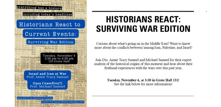Historians React: Surviving War Edition Announcement of Historians React Event
