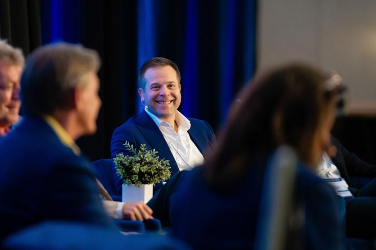 Nathan Buttrey (TN ECD) on stage during Chattanooga Connect 2025