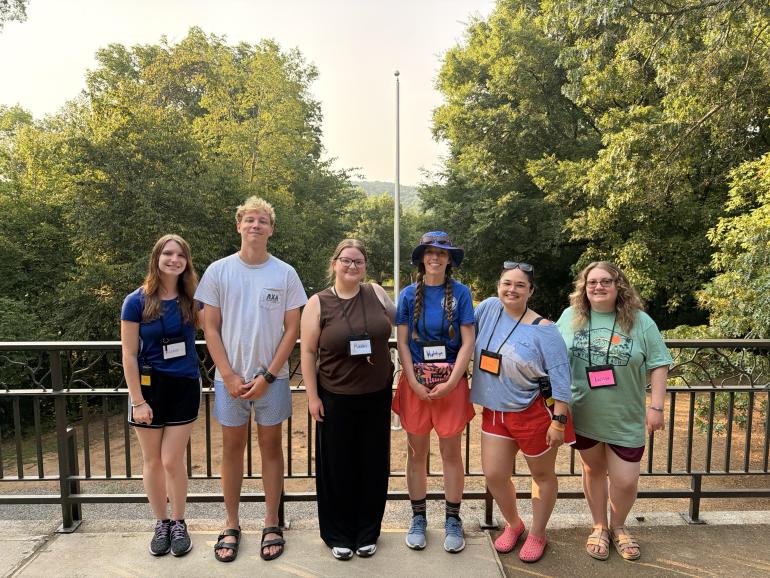 Criminal Justice Students at Camp HOPE.