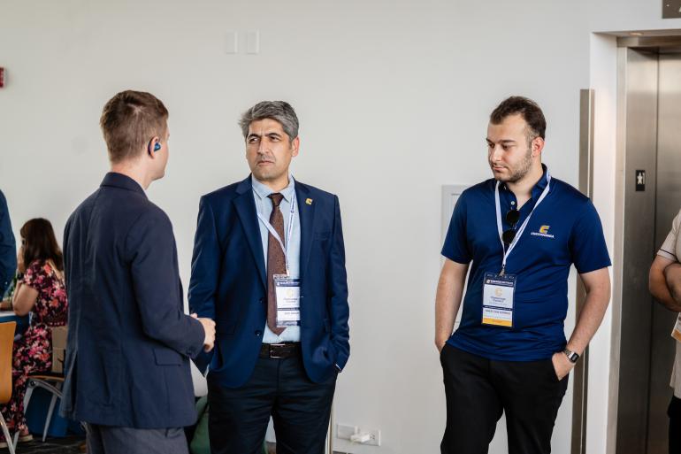 A group in conversation