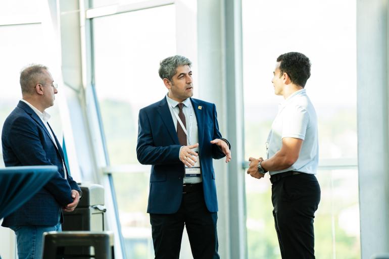 A group in conversation