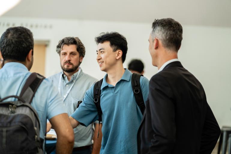 A group in conversation