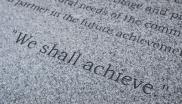 "We Shall Achieve"