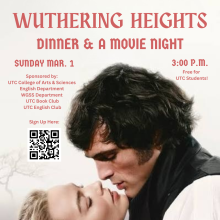 Wuthering Heights Dinner and Movie advertising flyer