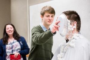 Pi Day Pie in Face