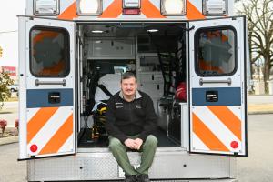 Larry Guess in Ambulance