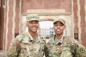 UTC military students Brothers in military uniform