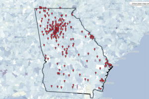 Georgia map Georgia map